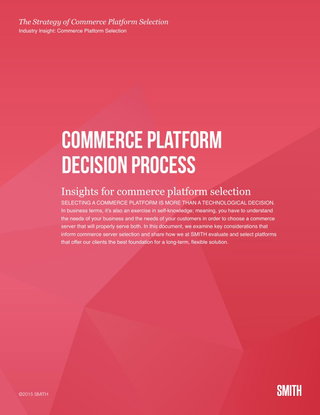 Commerce Platform Selection Process