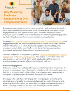 Why Measuring Employee Engagement as One Thing Doesn’t Work