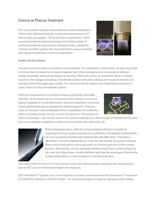 Corona vs Plasma