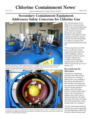 ChlorTainer - Secondary Containment for Chlorine Gas Addresses Safety Concerns