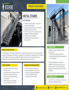 Metal Stairs Data Sheet