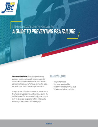 A Guide to Preventing Pressure Sensitive Adhesive Failure