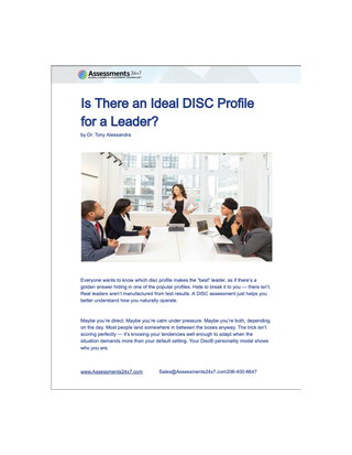 Is There an Ideal DISC Profile for a Leader?