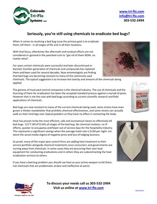You're Still Using Chemicals to Kill Bed Bugs