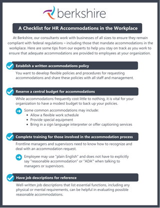 Accommodations Checklist