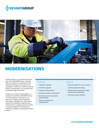 Modernisations