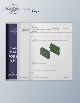 InGaAs OEM camera for material inspection