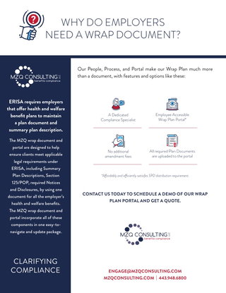 Wrap Plan Document and Web Portal
