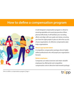 Free guide on how to define a compensation program