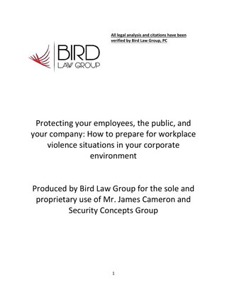 Active Shooter Legal White Paper