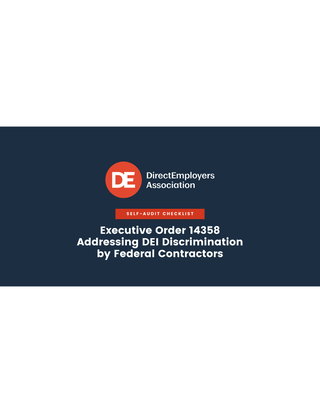 Self-Audit Checklist: Executive Order 14398 Addressing DEI Discrimination by Federal Contractors