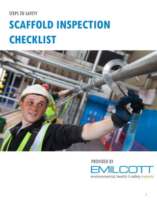 Scaffold Inspection Checklist
