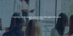 Trainings for Business Leadership Management, and Team Dynamics