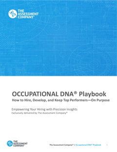 The OCCUPATIONAL DNA® Playbook