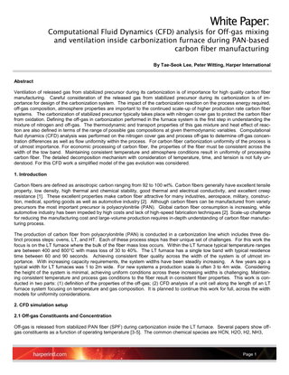 Computational Fluid Dynamics analysis for Off-gas mixing & ventilation inside carbonization furnace