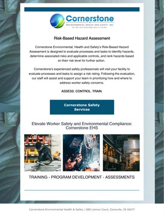 Risk-Based Hazard Assessments by Cornerstone