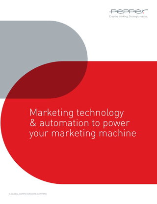 Marketing technology & automation to power your marketing machine 