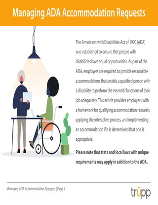 Free Guide to Managing ADA Accommodation Requests