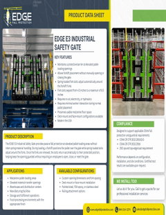 EDGE E3 Industrial Safety Gate Data Sheet