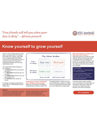 Know yourself to grow yourself - a simple tool for self awareness
