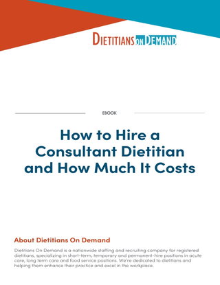 How to Hire a Dietitian and How Much it Costs | eBook