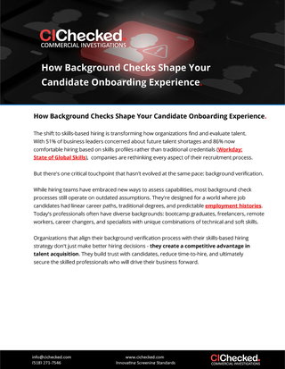 How Background Checks Shape Your Candidate Onboarding Experience