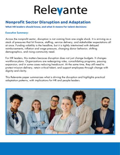 Nonprofit Sector Disruption and Adaptation 