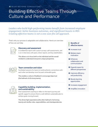 Building Effective Teams
