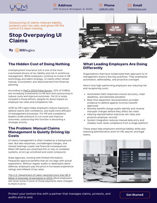 Stop Overpaying UI Claims