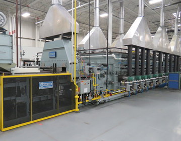 Continuous Mesh Belt Atmosphere Heat Treatment Systems