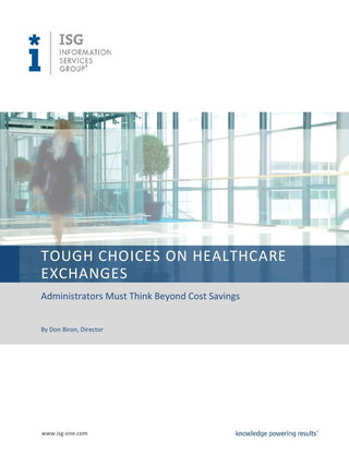 Tough Choices on Healthcare Exchanges