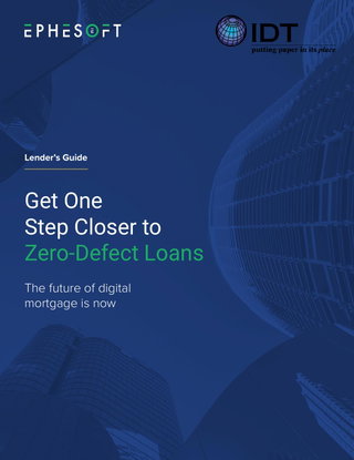 Get One Step Closer to Zero Defect Loans eBook