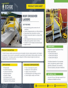Roof Crossover Ladders Data Sheet