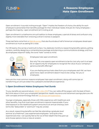 4 Reasons Employees Hate Open Enrollment