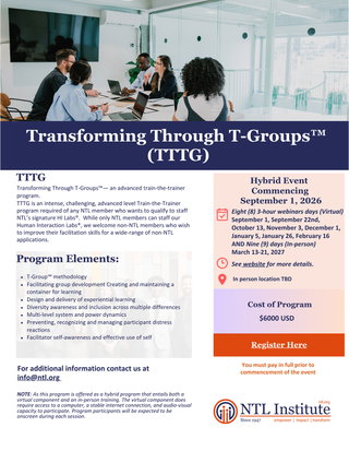 Transforming Through T-Groups™ (TTTG)