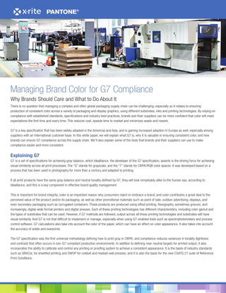 Managing Brand Color for G7 Compliance