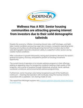 Wellness Has An ROI