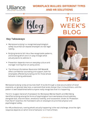 Workplace Bullies: Different Types and HR Solutions