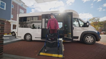 Low-Floor Frontrunner Minibus - Gently Angled Ramp
