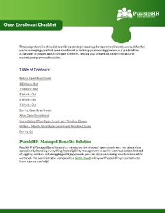 2026 Open Enrollment Checklist