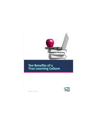 10 Benefits of a True Learning Culture 
