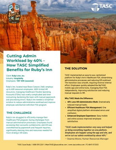 Case Study - How TASC Simplified Benefits for Ruby's Inn