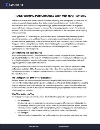 Transforming Performance with Mid-Year Reviews
