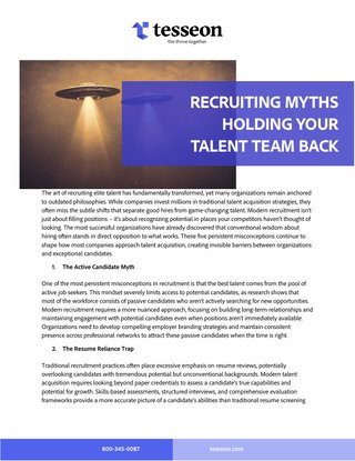 Recruiting Myths Holding your Talent Team Back