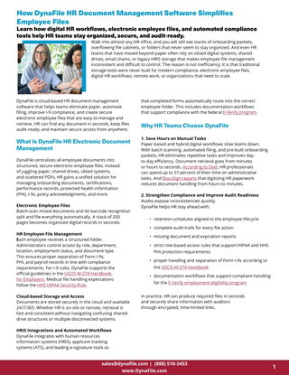How DynaFile HR Document Management Software Simplifies Employee Files