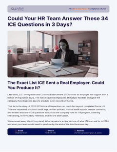 Could Your HR Team Answer These 34 ICE Questions in 3 Days?