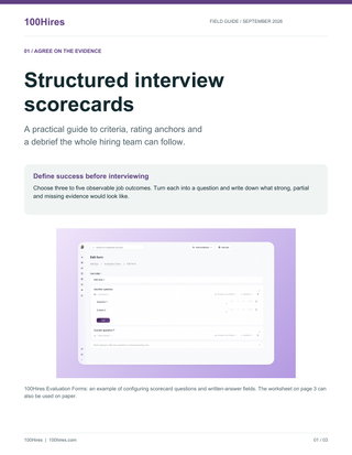 Structured Interview Scorecards: A Practical Team Guide