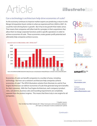 Can a technology's architecture help drive economies of scale?