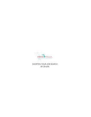 SHORTEN YOUR JOB SEARCH BY 20-63%