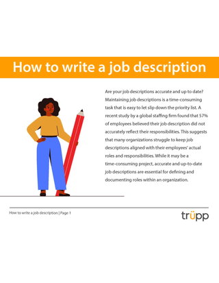 Free Guide: How to write a job description